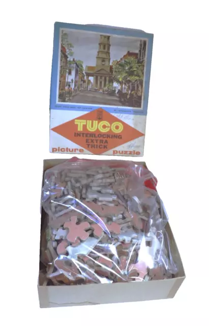 Vintage Complete Tuco Jigsaw Picture Puzzle Charleston South Carolina 300-500 Pc