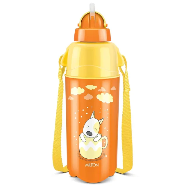 Milton Étanche & sans Bpa Plastique Eau Bouteille Avec Paille Pour École 490 ML