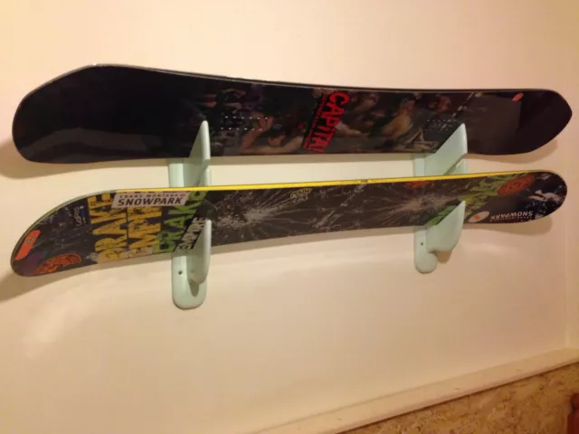 SNOWBOARD***SKI ***LONG BOARD***Wall Holders "LONELY MOUNTAINS" *** Display 3***