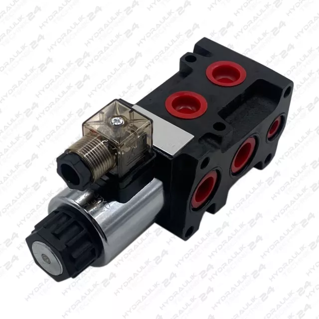 Valvola idraulica valvola di commutazione 6/2 vie 12 V e 24 V incl. spina 50 L & 90 L