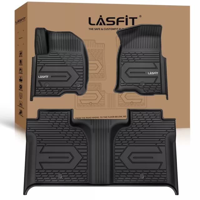 LASFIT FLOOR MATS Liners for 20192024 Chevy Silverado GMC Sierra 1500