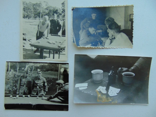 4 Photo of the USSR. Soviet soldiers have fun with games