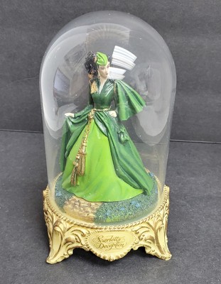 1993 Gone With The Wind Scarlett's Deception Glass Dome Figurine