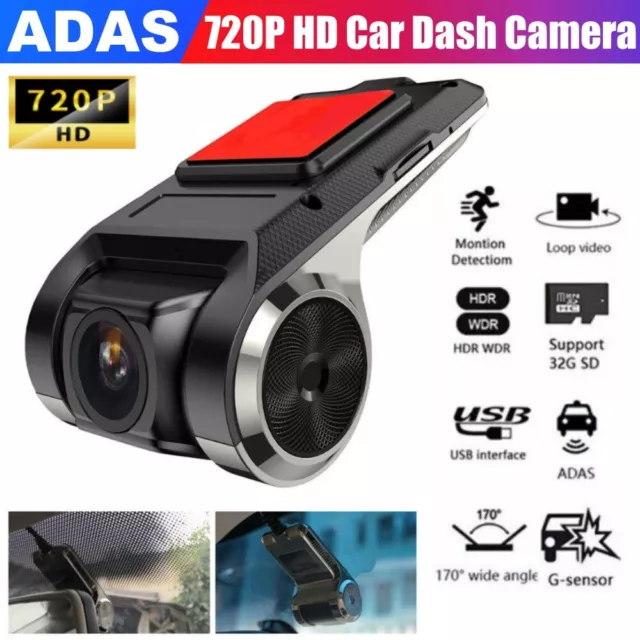 Mini Dash Cam 1080P HD Car DVR Camera G-sensor Video Recorder Night Vision ADAS