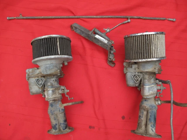 Dual Kadron Solex H40/44 EIS Carburetors for VW Bug Bus FOR PARTS 40 / 44
