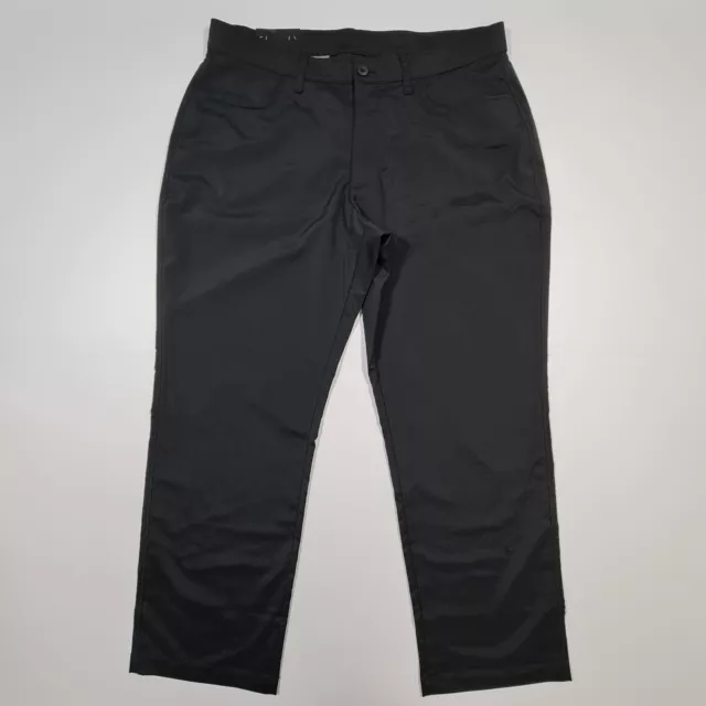 Under Armour Mens Golf Trousers Black W40 L32 Straight Leg Comfort Tech Pants