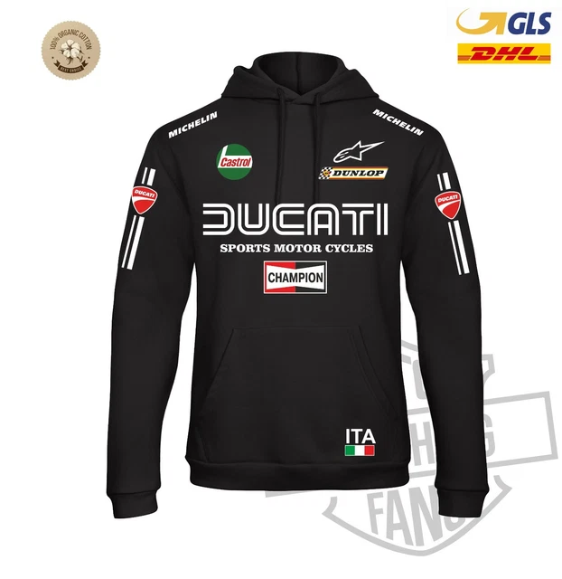 FELPA DUCATI motor cycles vintage corse MOTO superbike replica FANS motogp