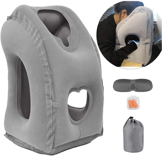 Inflatable Travel Air Pillow for Sleeping to Avoid Neck and Shoulder Pain 