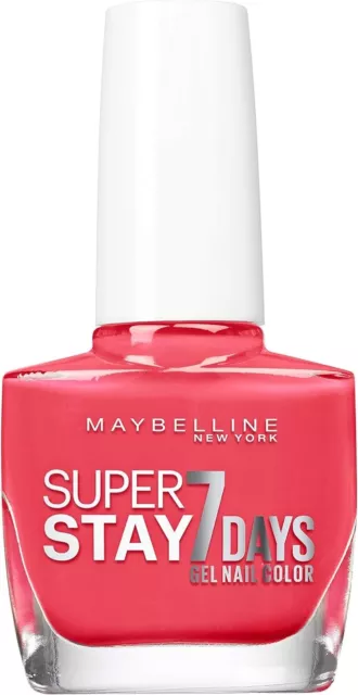 Gemey Maybelline Ongles Vernis Gel Superstay 7 Days 490 Rose Salsa 10Ml