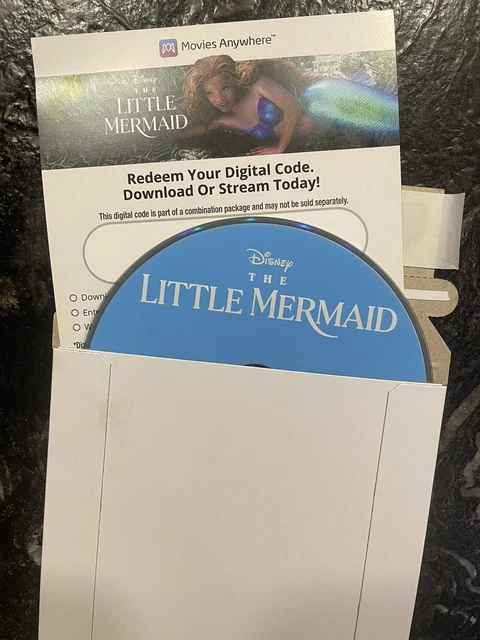 THE LITTLE MERMAID-LIVE Action. Blu Ray Disc & 4K UHD Digital Only. No