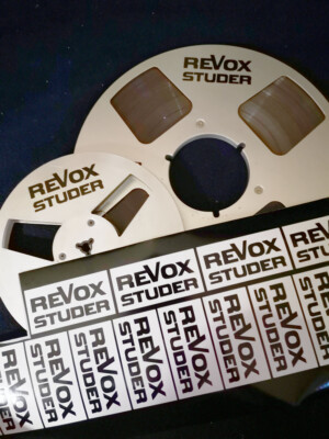 14 x REVOX STUDER BOBINE ADESIVI NERO 