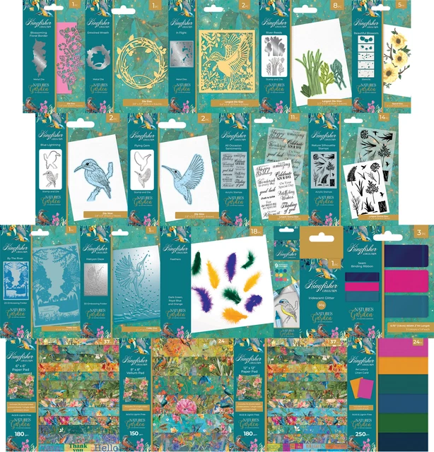 NATURE'S GARDEN Kingfisher Collection by Crafters Companion £7.25