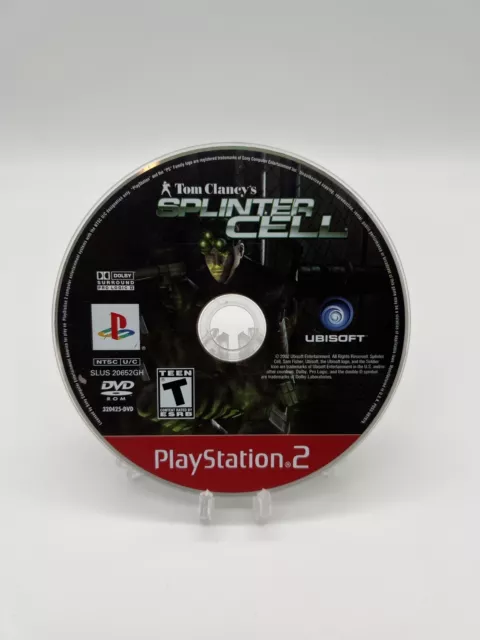 TOM CLANCY'S SPLINTER CELL PlayStation 2 Game PS2 SirH70