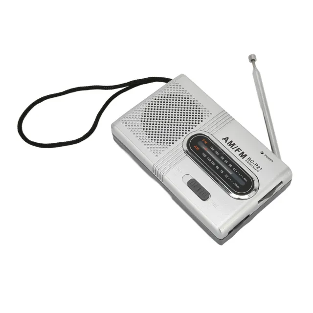 Radio de bolsillo portátil AM FM radio transistor a batería con 5W
