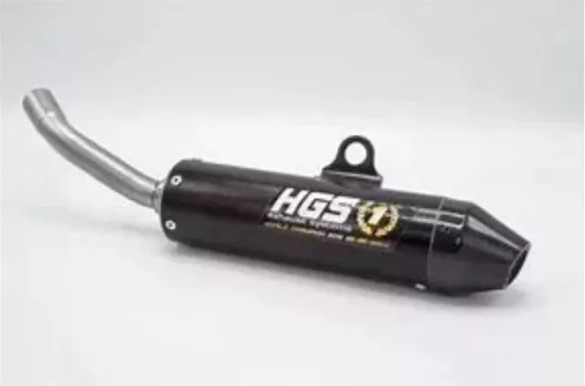 HGS Schwarz Carbon Kappe Schalldämpfer Auspufftopf Gas MC65 Passt Für Neu 2024
