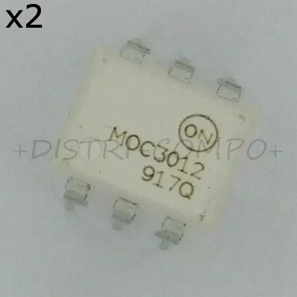 MOC3012M Optocoupler Triac AC-OUT 1-CH 250V DIP-6 ONS RoHS (lot de 2)