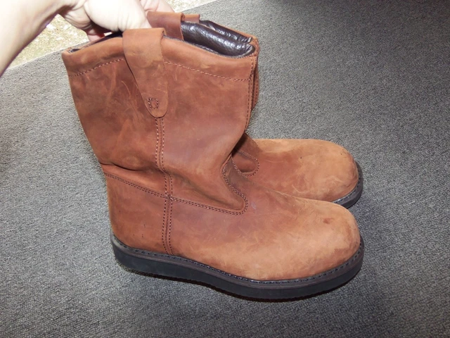 BRAHMA BROWN LEATHER Steel Toe Hutch II Boots 10 1/2 W 10.5  display picture 3