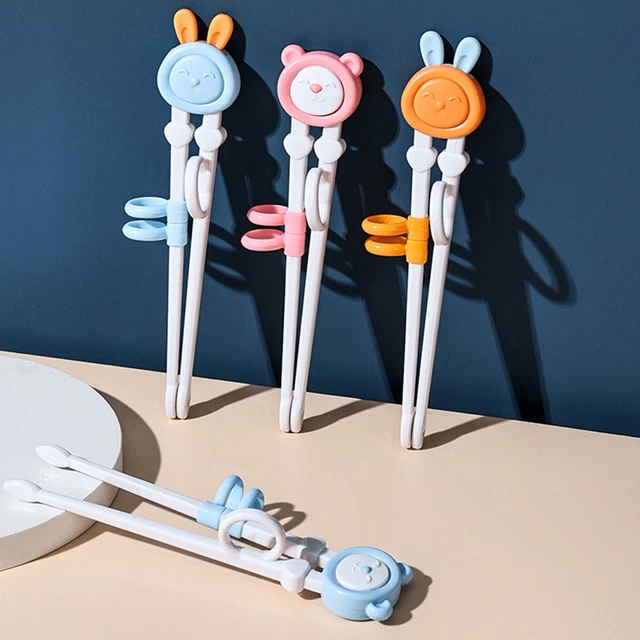 1 par de palillos de comedor para niños ergonómicamente agradables de agarrar para el