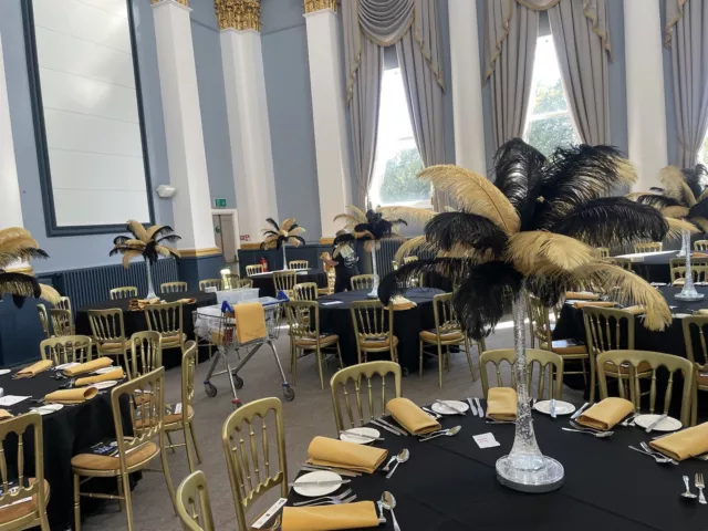 Art Deco 1920’s Great Gatsby Party  Ostrich Feather Hire Peaky Blinders Event