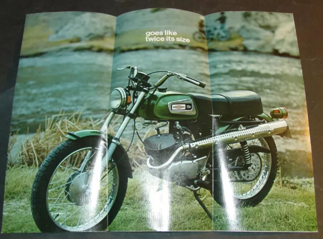 1971 Brochure De Vente Harley Davidson Moto Rapide 125 Cc (940) 3