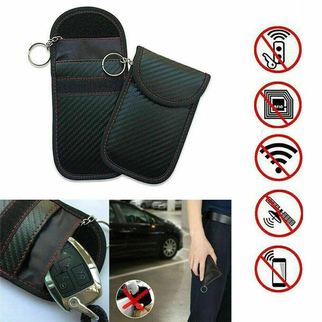 CAGE CAR KEY Signal Blocker Case Fob Pouch RFID Blocking Bag Car Key ...