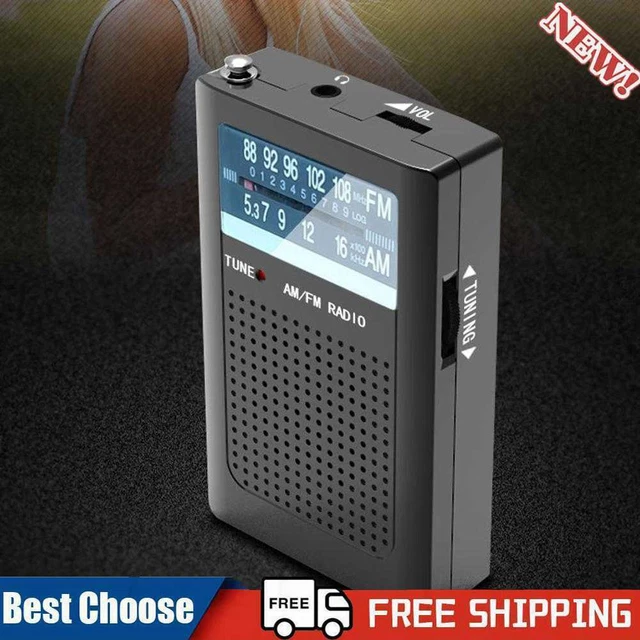 Pocket Radios Battery Operated AM FM Radio with Loud Speaker for Elderly Gifts