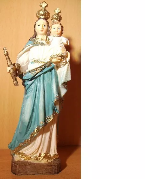 Madonna Imit Kind u Krone  Mutter Gottes  religiöse Figur sehr schön 15cm  Neu