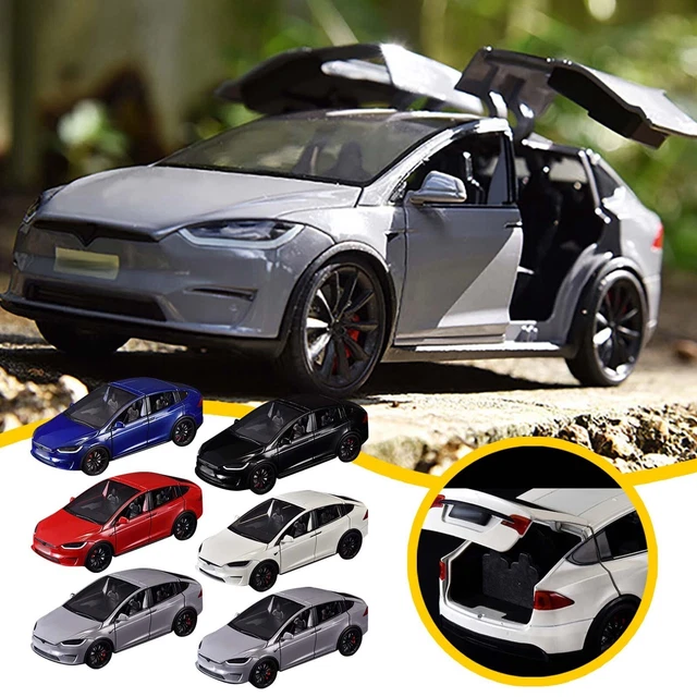 Tesla Model Scale Model 1:24 SCALE DIE Alloy Tesla Model Car With Sound And Light Effects ...