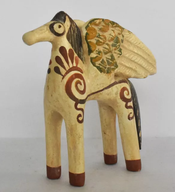Pegasus - Mythical Winged Divine Horse - Athens - 500 BC - Ceramic Artifact