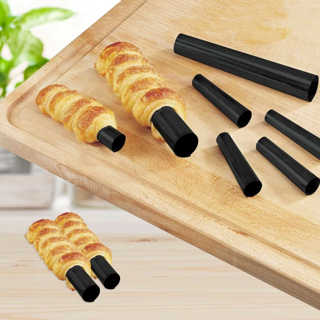 Schaumrollen-Formen 4er Set Patisserie Schaum Rollen Backröhrchen je 13cm Zenker 3