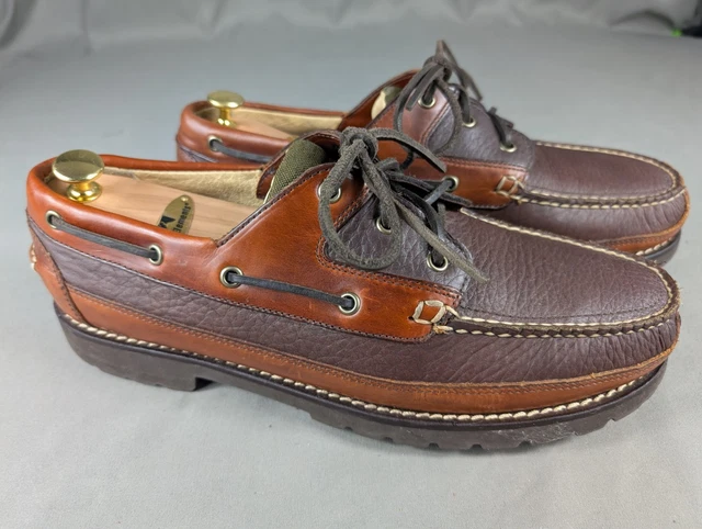 LL BEAN MENS Allagash / Bison, Handsewn Brown Leather Chukka  display picture 3