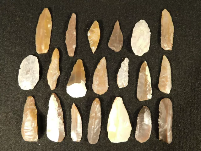 Big Lot of TWENTY! Authentic Neolithic Artifacts From Borj Sud Morocco 1.11