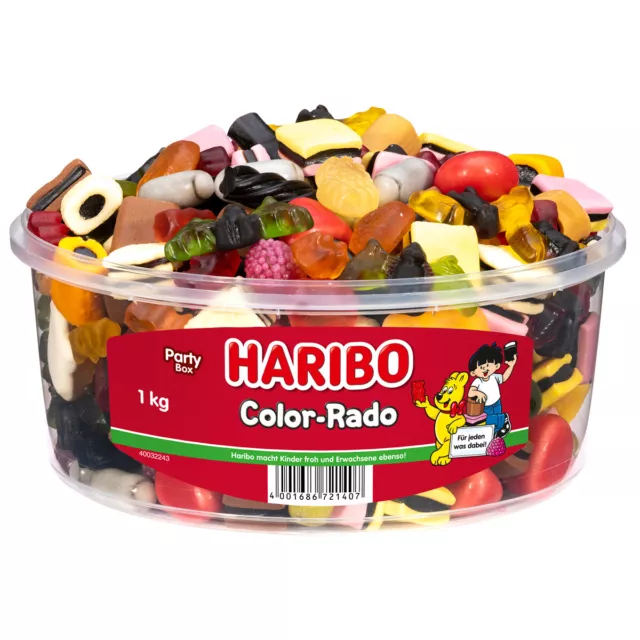 Haribo Coloris Rado Fun Mélange Réglisse Et Gommes de Fruits 1000g 5er Pack