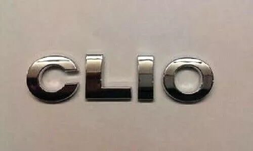 New Chrome 3D Self-adhesive Car Letters badge emblem sticker Spelling CLIO