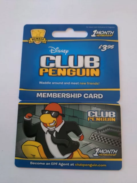 Club Penguin RARE Jetpack Membership Card (Collectors Item) Disney