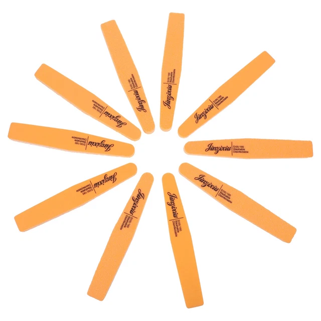 10 pz lime per unghie spugna bifacciali lime per unghie da tavola per unghie