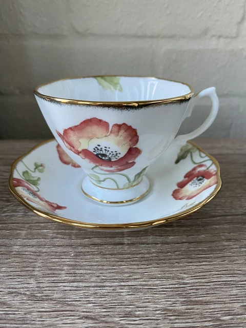 Royal Albert -  100 Years - 1970’s - Poppy - Bone China Tea Cup & Saucer
