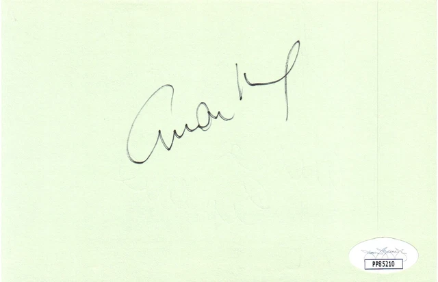 Dr Zhivago's OMAR SHARIF + Julia's VANESSA REDGRAVE Signed Autographs w/JSA COA