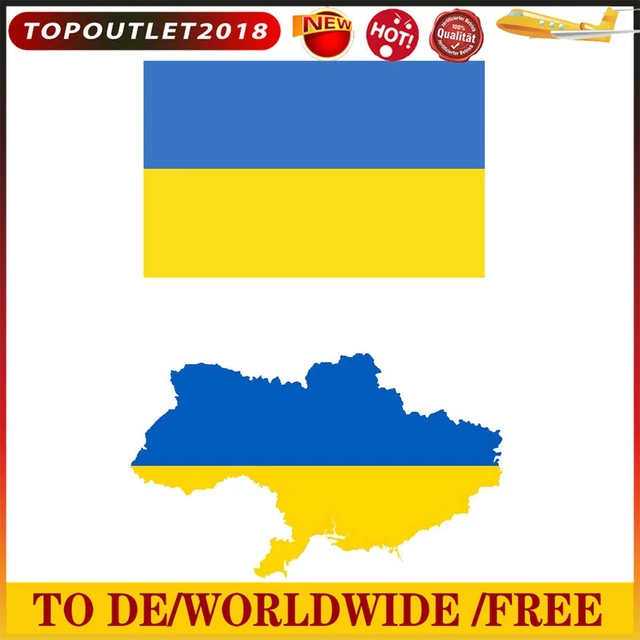 Sticker Pack - Virtually Any Hard & Smooth Surface Ukraine Sticker Decals Kit