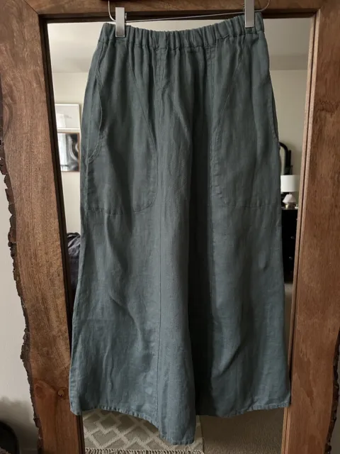Flax Linen Maxi Skirt