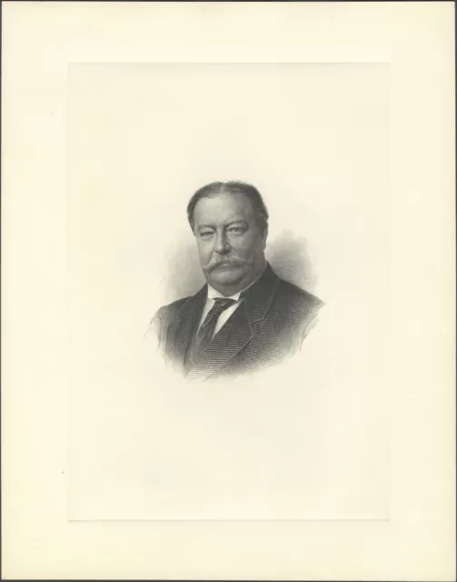 U.1940s. Bep Ufficiale Presidenziale Ritratto, Affondato, William H. Taft