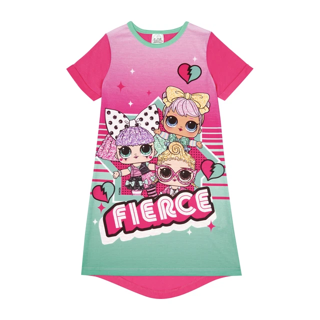 LOL Surprise! Girls Nightdress, Doll Nightie, Ages 5 to 12 Years Old