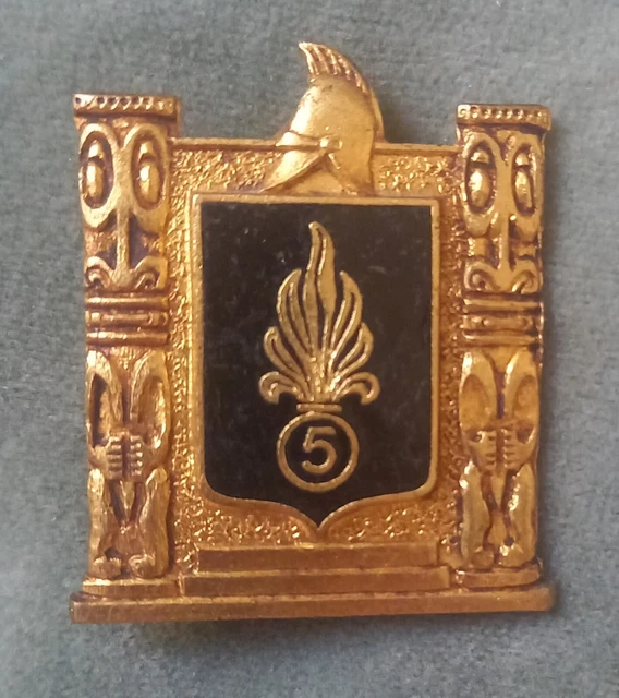 INSIGNE LEGION ÉTRANGÈRE 2 REI ARGENT MASSIF Drago Olivier Métra EUR 34