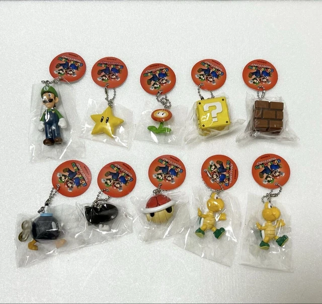 SUPER MARIO Bros Gummi-Schlüsselanhänger – Doppelseitige Figur, Ca. 8 Cm Hoch, Aus Gummi, Ideal Für Mario-Fans
