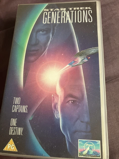 STAR TREK: GENERATIONS [VHS Tape, PAL] Rated PG £3.84 - PicClick UK