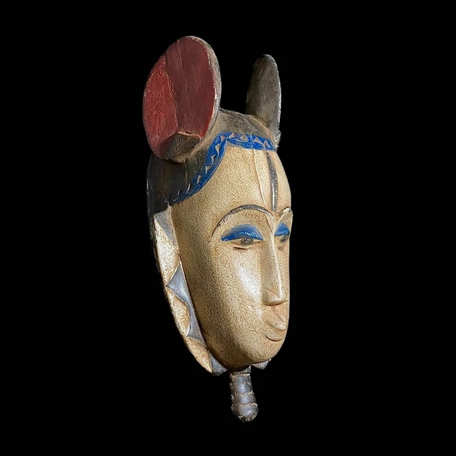 African Tribal Mask African Tribal Art Wooden Carved African Art Face Mask-8045