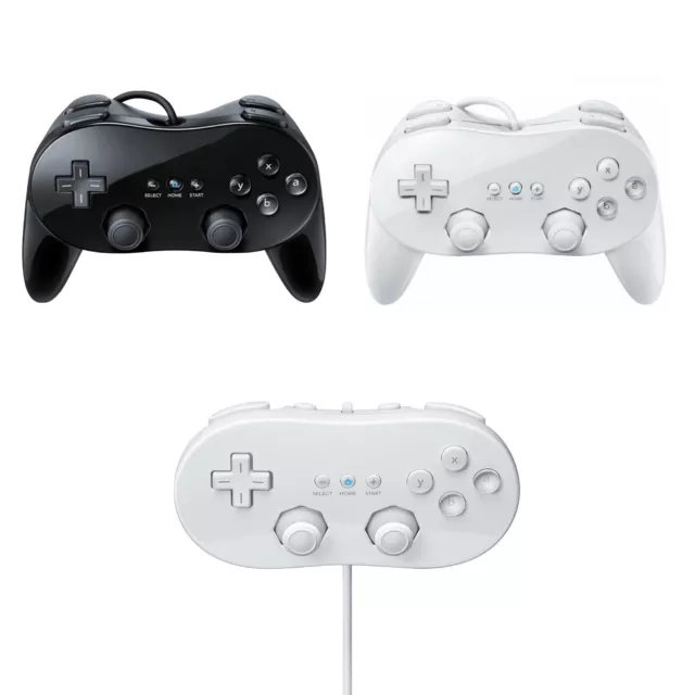 Classic & Pro GamePad / Controller (weiß / schwarz) für Nintendo Wii (NEU)