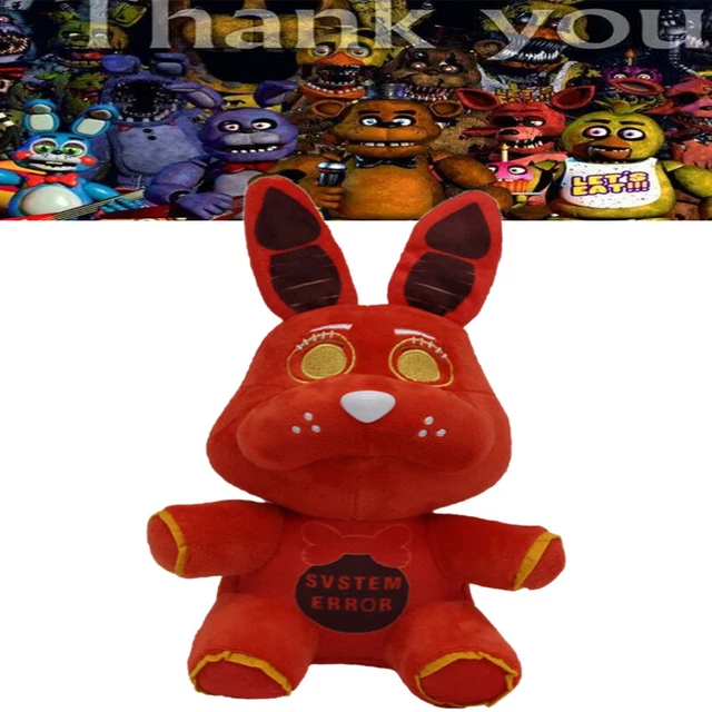 FIVE NIGHTS AT Freddy's FNAF System Error Bonnie The Rabbit 7" Plush