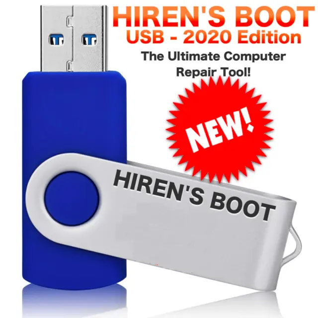 Hiren's Boot CD For Any Computer Recovery Fix Repair USB