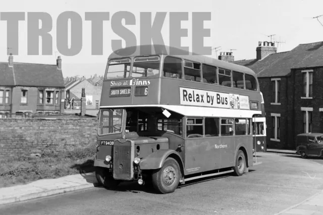 Larger Negative Northern General Guy Arab 4 Park Royal FT9408 South Shields 1968